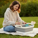 Portable Folding Sink: Space-Saving Storage, Multi-Use for Kitchen, Balcony, and Outdoors