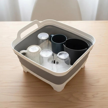 Portable Folding Sink: Space-Saving Storage, Multi-Use for Kitchen, Balcony, and Outdoors