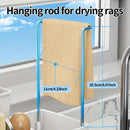 No Drill 360° Rotating Drain Sponge Holder with Tray Kitchen Sink Organizer(WHITE)