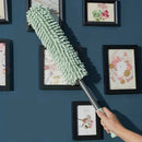 （navy blue）Household Cleaning Duster / Static Duster / Dust Sweeper / Telescopic & Non-Shedding / Washable & Bendable / High-Reach Cleaning Tool / Cleaning Tools & Supplies