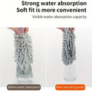 khaki  Household Cleaning Duster / Static Duster / Dust Sweeper / Telescopic & Non-Shedding / Washable & Bendable / High-Reach Cleaning Tool / Cleaning Tools & Supplies