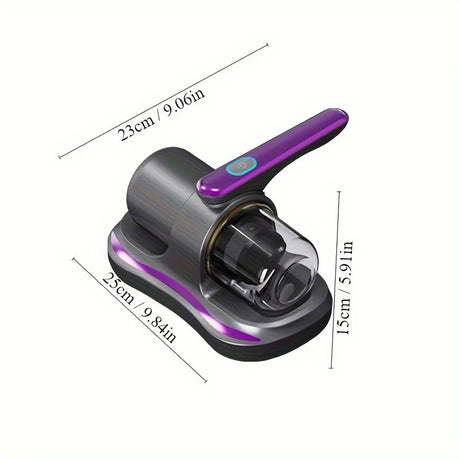 purple Wireless Mite Removal Vacuum: Blue Light Sterilization, Deep Cleaning for Beds & Cars, Long Battery Life, One-Touch Purity