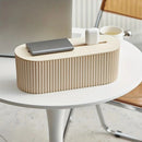 1 Multi-Scene Cable Storage Box Durable Desktop TV Cable Management System with Lid  Scratch-Resistant Storage Case, Suitable for Power Strips, Chargers, and Home Office Supplies.(light brown)