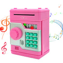 PINK Children's Password Piggy Bank, Dual Lock, Automatic Bill Intake, Develops Savings Habit, Multiple Colors Available, Battery Not Included