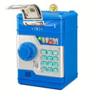PINK Children's Password Piggy Bank, Dual Lock, Automatic Bill Intake, Develops Savings Habit, Multiple Colors Available, Battery Not Included