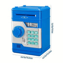 PINK Children's Password Piggy Bank, Dual Lock, Automatic Bill Intake, Develops Savings Habit, Multiple Colors Available, Battery Not Included
