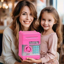 Children's Password Piggy Bank, Stores Coins & Paper Money, Auto Roll-Up, Sound & Light Interaction, Fosters Good Savings Habits. Battery Not Included.BLUE