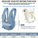 Pet Chest Carrier Front-Facing Backpack Small Dog Cat Breathable Carrier Hands-Free Sling(khaki)