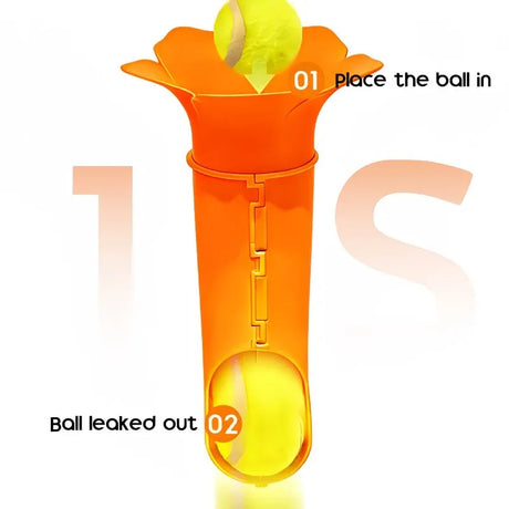 Manual Ball Launcher: Adjustable Difficulty, No Batteries Needed, Clip-On Automatic Ball Dispensing, Human-Pet Interaction and Solo Play All in One