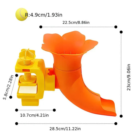 Manual Ball Launcher: Adjustable Difficulty, No Batteries Needed, Clip-On Automatic Ball Dispensing, Human-Pet Interaction and Solo Play All in One