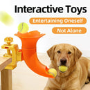 Manual Ball Launcher: Adjustable Difficulty, No Batteries Needed, Clip-On Automatic Ball Dispensing, Human-Pet Interaction and Solo Play All in One