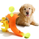 Manual Ball Launcher: Adjustable Difficulty, No Batteries Needed, Clip-On Automatic Ball Dispensing, Human-Pet Interaction and Solo Play All in One