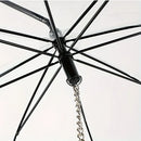 Bendable transparent pet umbrella with leash chain, rain or shine, one umbrella for outdoor pet walks