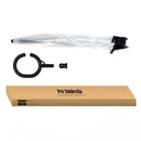 Bendable transparent pet umbrella with leash chain, rain or shine, one umbrella for outdoor pet walks