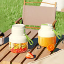 Portable multifunctional large-capacity tumbler, featuring powerful performance for juicing, baby food, and ice crushing. Perfect for home, outdoor, and fitness use, offering fresh and healthy beverages anytime, anywhere.orange