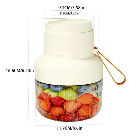 Portable multifunctional large-capacity tumbler, featuring powerful performance for juicing, baby food, and ice crushing. Perfect for home, outdoor, and fitness use, offering fresh and healthy beverages anytime, anywhere.orange