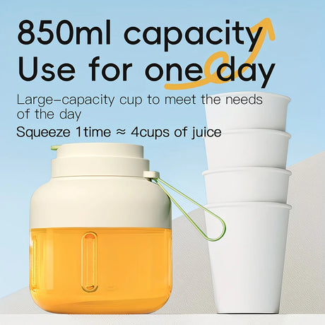 Portable multifunctional large-capacity tumbler, featuring powerful performance for juicing, baby food, and ice crushing. Perfect for home, outdoor, and fitness use, offering fresh and healthy beverages anytime, anywhere.BLUE