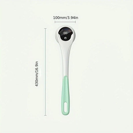 Multi-Function Electric Body Brush: 360° Rotation, Auto-Cleaning, 5 Brush Heads, 3-Speed Adjustment, Wet & Dry Use for Home Spa Experience.GREY