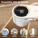 USB rechargeable fabric shaver, digital display portable design, long-lasting battery for home and travel, easily removes pills from clothes and socks.(black)