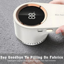 USB rechargeable fabric shaver, digital display portable design, long-lasting battery for home and travel, easily removes pills from clothes and socks.(black)
