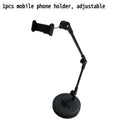 Robust and Adjustable Carbon Steel Phone Holder – Features a 360° Rotating Flexible Long Arm, Durable Carbon Steel Cantilever Base, Perfect for Watching TV Shows, Live Streaming, and Taking Selfies [Black]