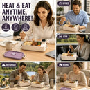 900ml Cordless Heating Lunch Box, 7200mAh Long Battery Life, Portable Meal Warmer (GREY)