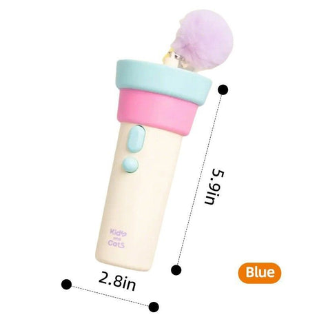 Electric Cat Fishing Wand Toy: One-Button Launch with Spring Retraction, the Perfect Stress-Relief Toy for Human-Pet Interaction/Black [gift battery *2+ replacement head *2+ screwdriver]