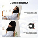 Outdoor Travel Car Pillow, 1pc Memory Foam Hooded U-shaped Neck Pillow, Washable, Neck Pillow with Hood.navy blue