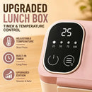 900ml Cordless Heating Lunch Box, 7200mAh Long Battery Life, Portable Meal Warmer (Bean Paste Pink))