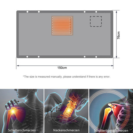 3-Setting Electric Heating Shawl | USB Rapid Warming, Portable & Machine Washable, Multifunctional Warming Blanket for Home, Office & Travel