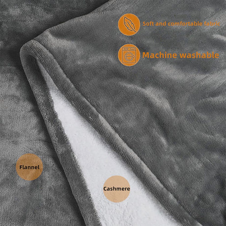 3-Setting Electric Heating Shawl | USB Rapid Warming, Portable & Machine Washable, Multifunctional Warming Blanket for Home, Office & Travel