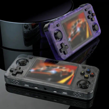 R36H Retro Game Console 64G  Handheld with 23 Emulators, Linux System, 3.5-inch IPS Screen, 640×480 Resolution, USB Charging, Ultra-Long Battery Life, Perfect Gift for Friends。black
