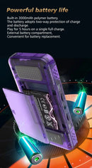 R36H Retro Game Console 64G  Handheld with 23 Emulators, Linux System, 3.5-inch IPS Screen, 640×480 Resolution, USB Charging, Ultra-Long Battery Life, Perfect Gift for Friends.purple