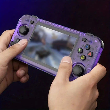 R36H Retro Game Console 64G  Handheld with 23 Emulators, Linux System, 3.5-inch IPS Screen, 640×480 Resolution, USB Charging, Ultra-Long Battery Life, Perfect Gift for Friends.RED