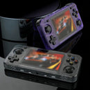 R36H Retro Game Console 128G  Handheld with 23 Emulators, Linux System, 3.5-inch IPS Screen, 640×480 Resolution, USB Charging, Ultra-Long Battery Life, Perfect Gift for Friends.purple