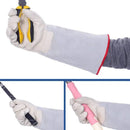 Thermal Leather Freezer Work Gloves – Thinsulate Lined, Kevlar Reinforced Cold Store & Outdoor Winter Safety Gloves(40CM/15.75IN)