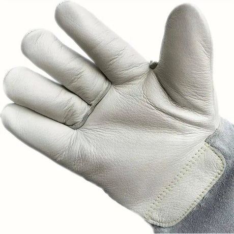 Thermal Leather Freezer Work Gloves – Thinsulate Lined, Kevlar Reinforced Cold Store & Outdoor Winter Safety Gloves(36cm/14.17in)