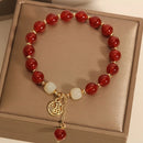 2PCS Versatile Fortune Bracelet, Retro Chinese-style Red "Fu" Character Women's Bracelet, Mother's Day Gift