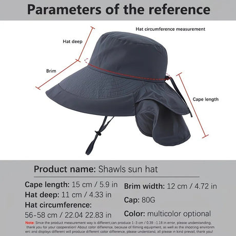 Dark Gray Fashion Wide Brim Sun Hat with Ponytail Hole - Bohemian Baseball Cap Design, Visor, Breathable Polyester