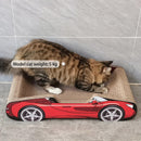 Bestselling Red Racing Car Cat Scratcher Bed | Corrugated Cardboard Durable Cat Bed + Scratcher 2-in-1, Suitable for Cats Under 7kg(PINK)