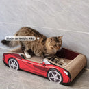 Bestselling Red Racing Car Cat Scratcher Bed | Corrugated Cardboard Durable Cat Bed + Scratcher 2-in-1, Suitable for Cats Under 7kg(PINK)