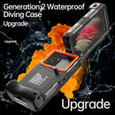 15m Waterproof Phone Case for Diving & Surfing - 1 Hour Underwater Shooting, Dual Seal, Zinc Alloy Buckle, Fits iPhone Samsung Xiaomi up to 6.9 Inch(yellow+black)