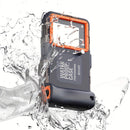 15m Waterproof Phone Case for Diving & Surfing - 1 Hour Underwater Shooting, Dual Seal, Zinc Alloy Buckle, Fits iPhone Samsung Xiaomi up to 6.9 Inch(black+green)