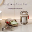 5PCS Portable Soap Case with Lid - Leak-proof Travel Soap Box, Compact Oval Soap Dispenser with Drain Holes, Transparent Lid for Easy Identification, Lightweight and Hygienic, Suitable for Camping, Gym, Bathroom, Kitchen - Durable PET Material, Bathroom S