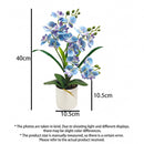 Artificial Moth Orchid Potted Plant, Bringing Natural Vitality into Your Home; Flowers Never Wilt, Staying Evergreen All Year Round./YELLOW