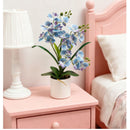 Artificial Moth Orchid Potted Plant, Bringing Natural Vitality into Your Home; Flowers Never Wilt, Staying Evergreen All Year Round./Purple heart