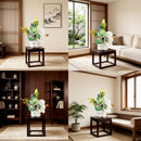 Simulated iris potted plant, floral artistry vibrant and colorful, pumpkin planter round and versatile, no maintenance ready to display upon opening, brightens up new Chinese-style and light luxury home spaces.(GREEN)