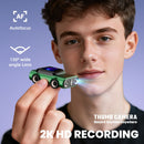 Creative Car-Shaped 2K HD Thumb Camera: Mini & Portable, Auto Focus, Clear in Low Light, Captures Every Wonderful Moment of Childhood and Life（G5 yellow 32G memory card）