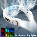 New Neck Hanging Fan Portable Mini USB Fan Personal Cooling Turbine Small Charging Quiet Lazy-Friendly.Black