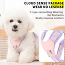 Y-Shaped Anti-Pull Pet Harness + Leash Set: Breathable Mesh, Adjustable, No Neck Choking, Suitable for Small to Medium-Sized Dogs and Cats, Makes Walking Easier. (YELLOW, Size M)